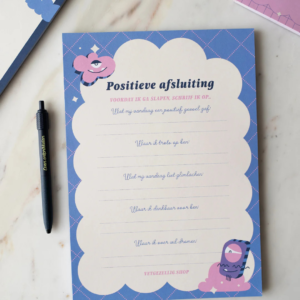 Positieve Afsluiting Notitieblok - PURE Slow Down