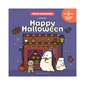 Cute & cozy kleuren Happy Halloween